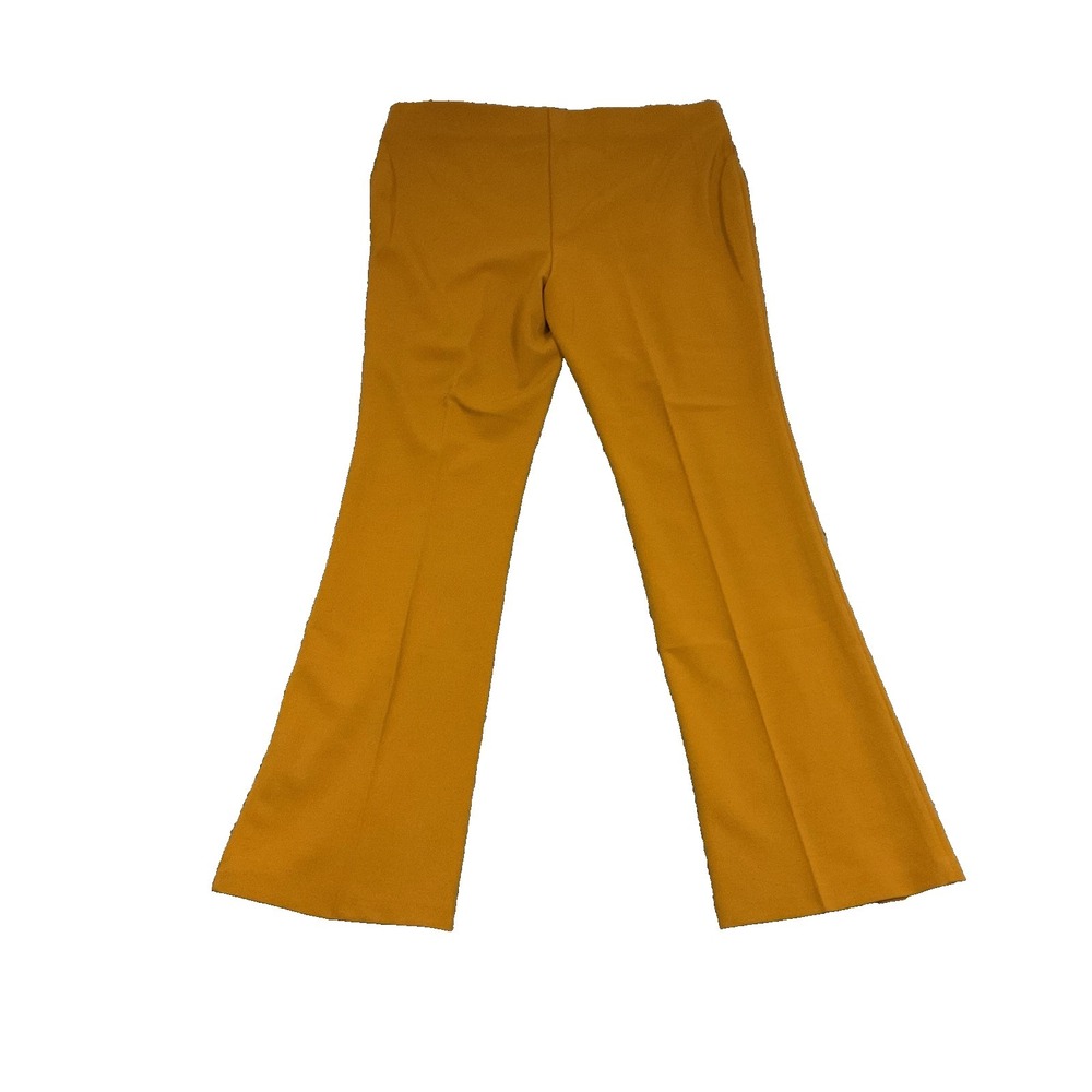 VTG 90's New York Clothing Company Mustard Yellow Bootcut Trousers Pants 14‎ - Picture 2 of 10